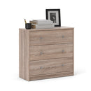 May Truffle Oak Finish 3 Chest of Drawers by Lavishway | Chest Of Drawers-49812
