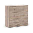 May Truffle Oak Finish 3 Chest of Drawers by Lavishway | Chest Of Drawers-49814