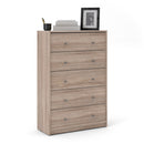 May Truffle Oak Finish 5 Chest of Drawers by Lavishway | Chest Of Drawers-49799