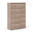 May Truffle Oak Finish 5 Chest of Drawers by Lavishway | Chest Of Drawers-49801