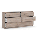 May Truffle Oak Finish 6 Chest of Drawers by Lavishway | Chest Of Drawers-49758