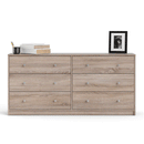 May Truffle Oak Finish 6 Chest of Drawers by Lavishway | Chest Of Drawers-49761