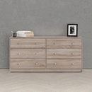 May Truffle Oak Finish 6 Chest of Drawers by Lavishway | Chest Of Drawers-49757