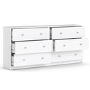 May White Finish 6 Chest of Drawers by Lavishway | Chest Of Drawers-49773
