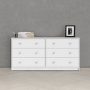 May White Finish 6 Chest of Drawers by Lavishway | Chest Of Drawers-49772