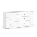 May White Finish 6 Chest of Drawers by Lavishway | Chest Of Drawers-49780
