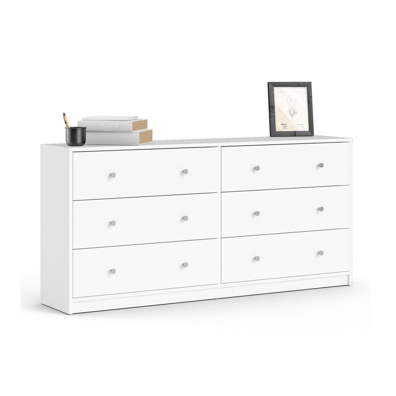 May White Finish 6 Chest of Drawers by Lavishway | Chest Of Drawers-49774