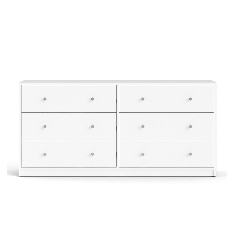 May White Finish 6 Chest of Drawers by Lavishway | Chest Of Drawers-49775