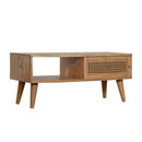 Maya 1 Rattan Sliding Door Coffee Table by Lavishway | Coffee Tables-57701