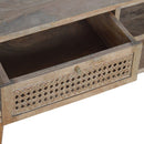 Maya 2 Rattan Drawers Media Unit by Lavishway | TV Units Cabinets-57677