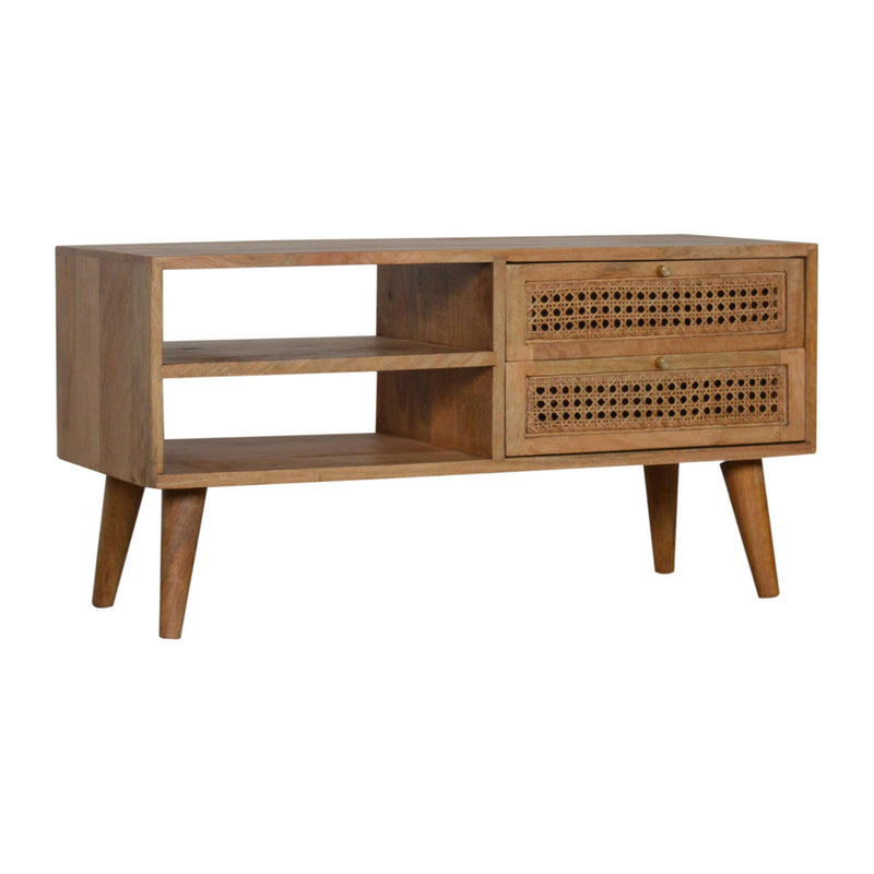 Maya 2 Rattan Drawers Media Unit by Lavishway | TV Units Cabinets-57672