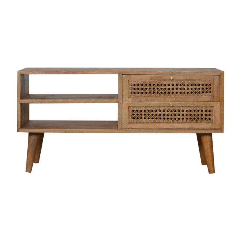 Maya 2 Rattan Drawers Media Unit by Lavishway | TV Units Cabinets-57673