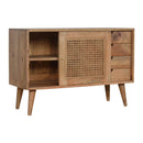 Maya Rattan 1 Door & 4 Drawer Hallway Cabinet by Lavishway | Hallway Cabinets-57711