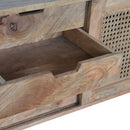 Maya Rattan 1 Door & 4 Drawer Hallway Cabinet by Lavishway | Hallway Cabinets-57713