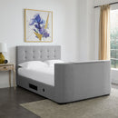 Mayfair Contemporary Grey Fabric TV Bed by Lavishway | Fabric Beds-35535