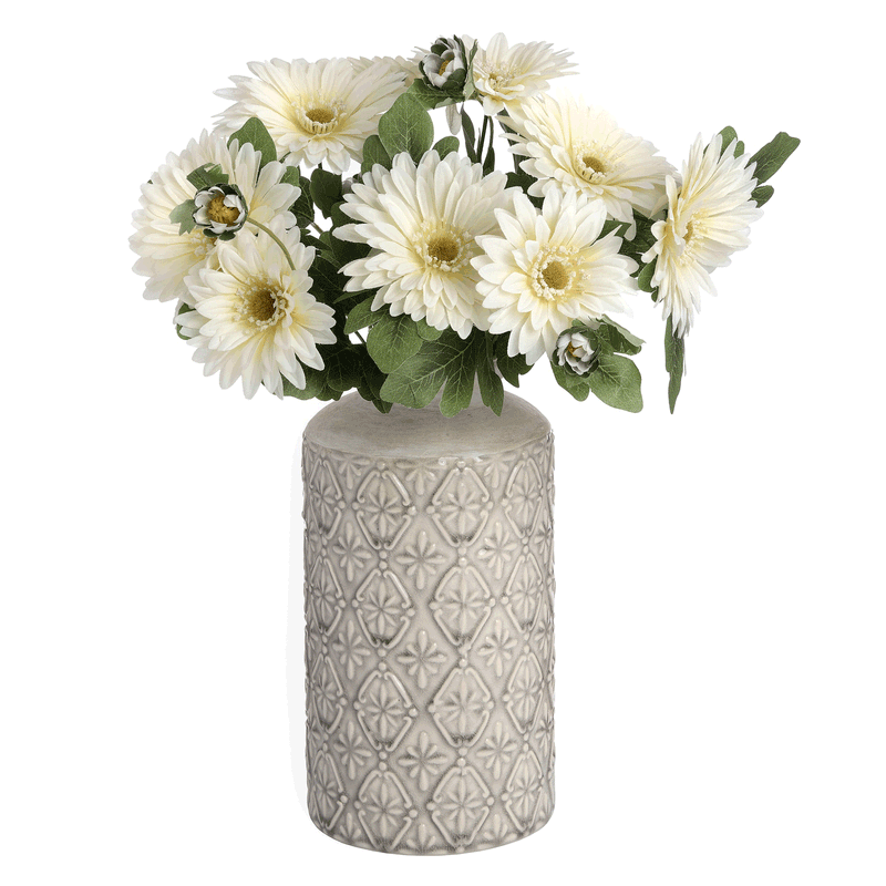 Nero Unique White Ceramic Vase by Lavishway | Vases-50942