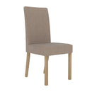 Melodi Beige Fabric Dining Chair Set of 2 by Lavishway | Dining Chairs-33661