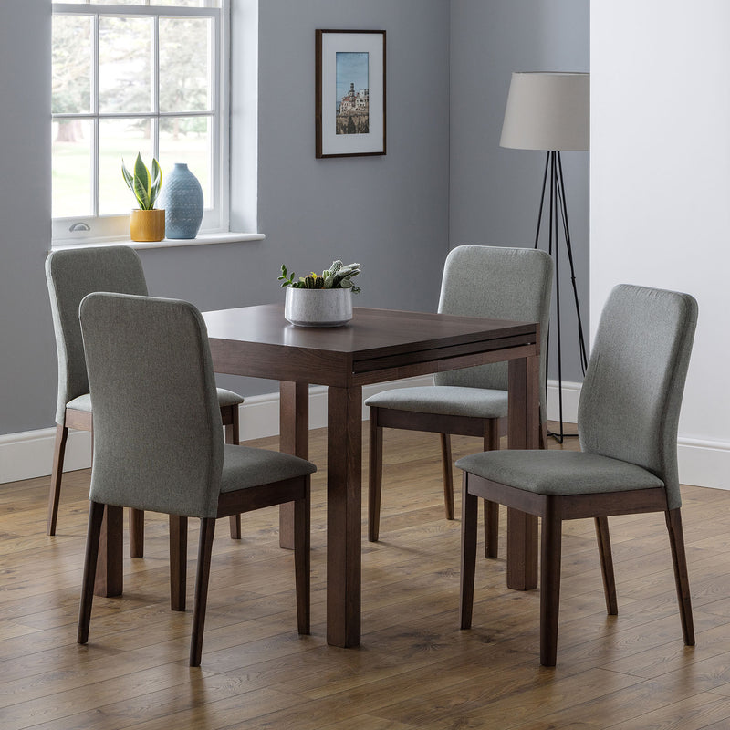 Melrose Walnut Finish Extendable Dining Table by Lavishway | Dining Tables-61685