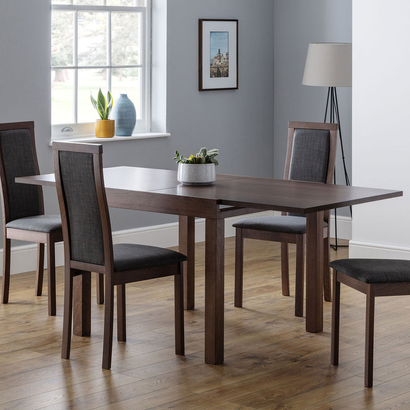 Melrose Walnut Finish Extendable Dining Table by Lavishway | Dining Tables-61686