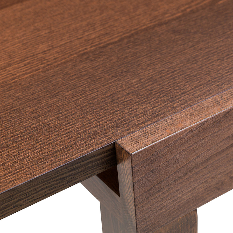 Melrose Walnut Finish Extendable Dining Table by Lavishway | Dining Tables-61692