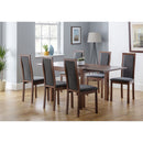 Melrose Wooden & Fabric Seat Dining Chair by Lavishway | Dining Chairs-61703
