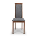 Melrose Wooden & Fabric Seat Dining Chair by Lavishway | Dining Chairs-61702