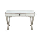 Mercury Silver Metal 1 Drawer Console Table by Lavishway | Hallway Console Table-24823