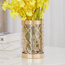 Metal Plating Golden Flower Vase by Lavishway | Vases-39884