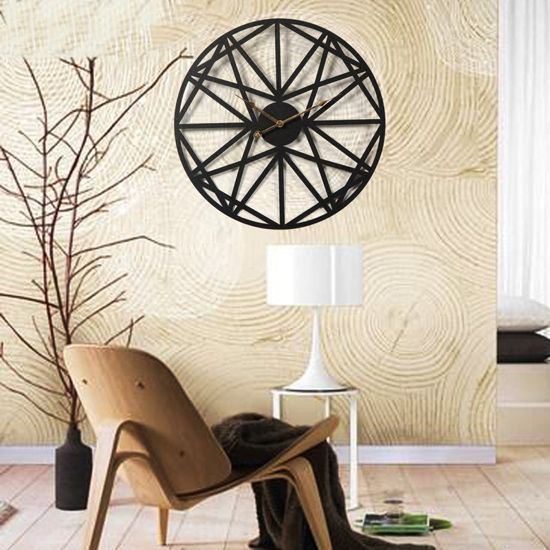 Metal Wrought Pendant Modern Wall Clock by Lavishway | Wall Clocks-38265