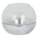 Metallic Effect Ceramic Hurricane Lantern by Lavishway | Candle Holders-50633