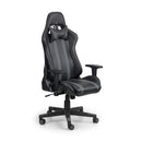 Meteor Black Faux Leather Gaming Chair by Lavishway | Leather Chairs-61667
