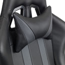 Meteor Black Faux Leather Gaming Chair by Lavishway | Leather Chairs-61669