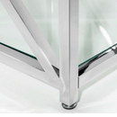 Miami Glass Top Chrome Coffee Table by Lavishway | Coffee Tables-61679