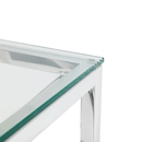 Miami Glass Top Chrome Coffee Table by Lavishway | Coffee Tables-61680