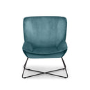 Mila Velvet Accent Chair & Stool by Lavishway | Accent Chairs-61643