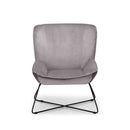 Mila Velvet Accent Chair & Stool by Lavishway | Accent Chairs-61642