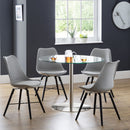 Miro Curved Back Fabric Sofa Bed by Lavishway | Sofa Beds-61623