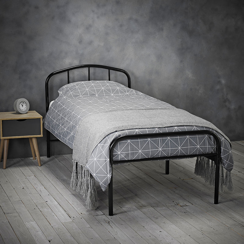 Milton Traditional Metal Single Bed by Lavishway | Metal Beds-35513