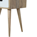 Mini White Painted 1 Drawer Bedside Table by Lavishway | Bedside Tables-58874