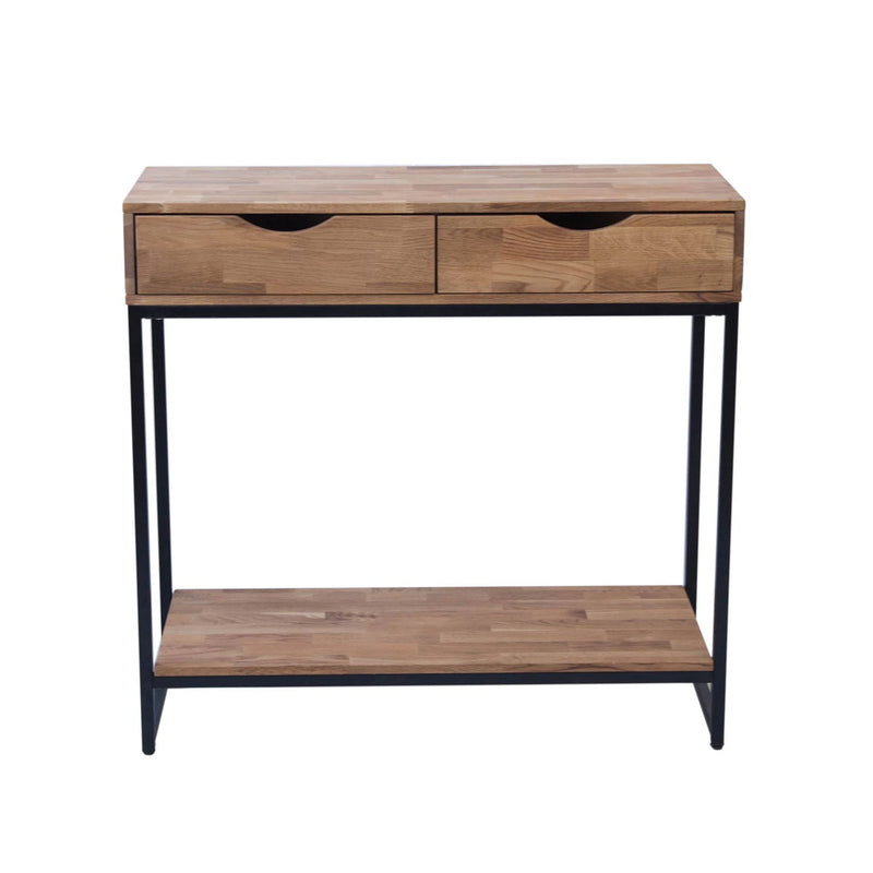 Mirelle 2 Drawers Oak Console Table by Lavishway | Hallway Console Table-34838
