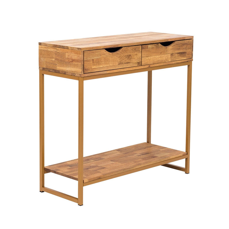 Mirelle 2 Drawers Oak Console Table by Lavishway | Hallway Console Table-34833