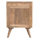 Miro Solid Wood 3 Drawers Bedside Table by Lavishway | Bedside Tables-60033