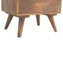 Miro Solid Wood 3 Drawers Bedside Table by Lavishway | Bedside Tables-60031