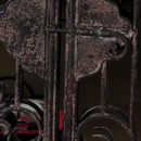 Mirrored Iron Finish Room Divider by Lavishway | Wall Mirrors-58848