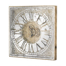 Luxury Mirrored Square Framed Clock by Lavishway | Wall Clocks-51624