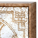 Mirrored Square Framed Moving Mechanism Clock by Lavishway | Wall Clocks-51571