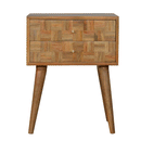 Hutch Mixed Pattern 2 Drawers Bedside Table by Lavishway | Bedside Tables-58836