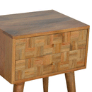 Hutch Mixed Pattern 2 Drawers Bedside Table by Lavishway | Bedside Tables-58841
