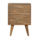 Hutch Mixed Pattern 2 Drawers Bedside Cabinet by Lavishway | Bedside Tables-58808