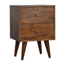 Hutch Mixed Chestnut Bedside Table by Lavishway | Bedside Tables-58799